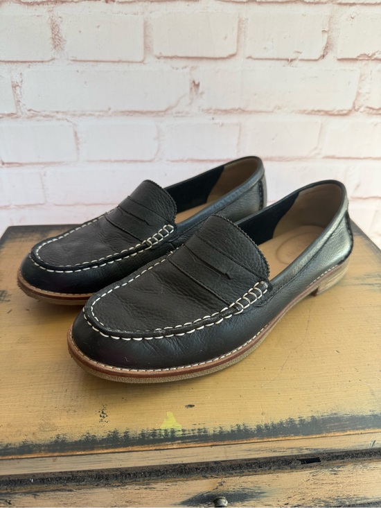 Sperry Shoes - Sperry Black Leather Penny Loafers